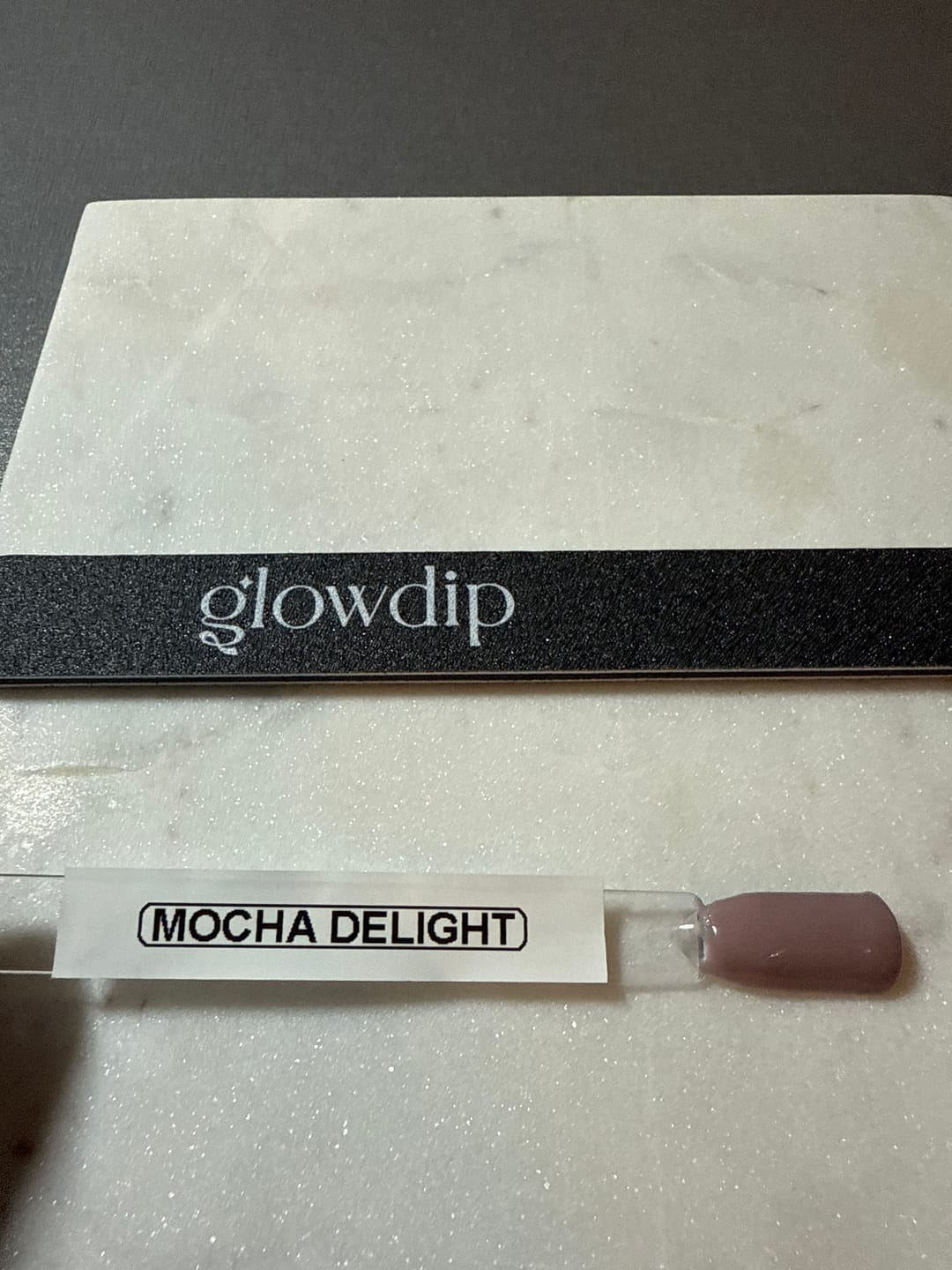 Customer photo review of Mocha Delight Dipping Powder