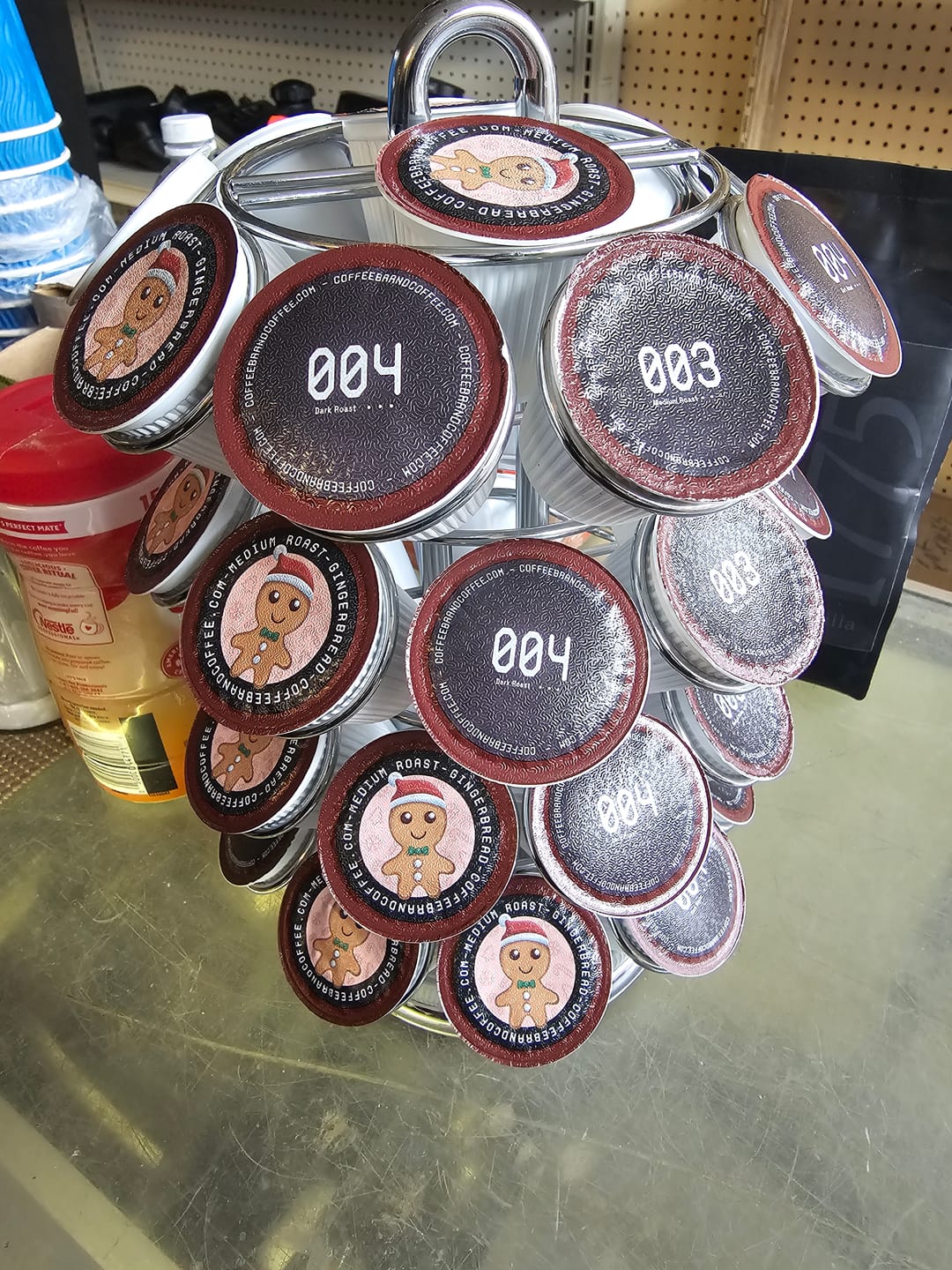 Customer photo review of Premium Dark Roast Kcups