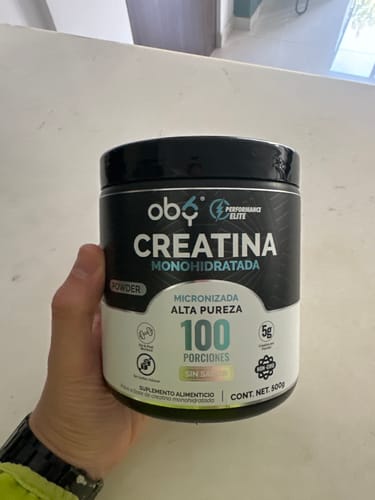 Customer photo review of Regalo: Creatina Monohidratada Micronizada OBY | Alta Pureza | 500g
