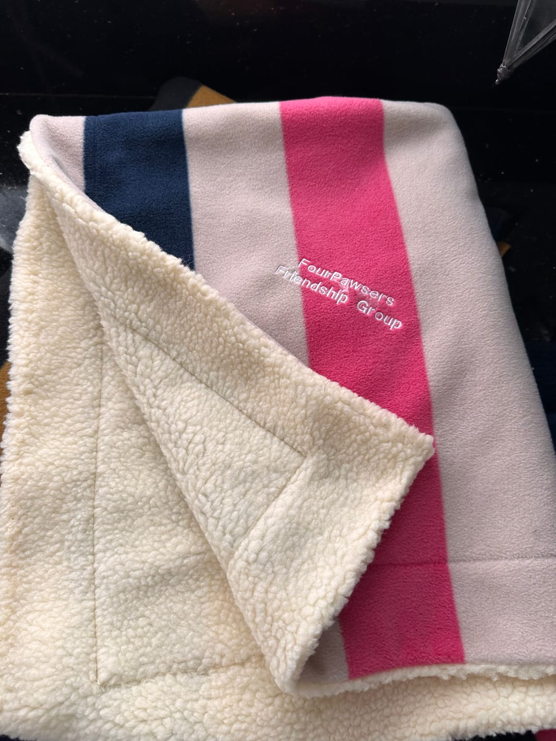 Customer photo review of Sherpa Faux Fur Fabric