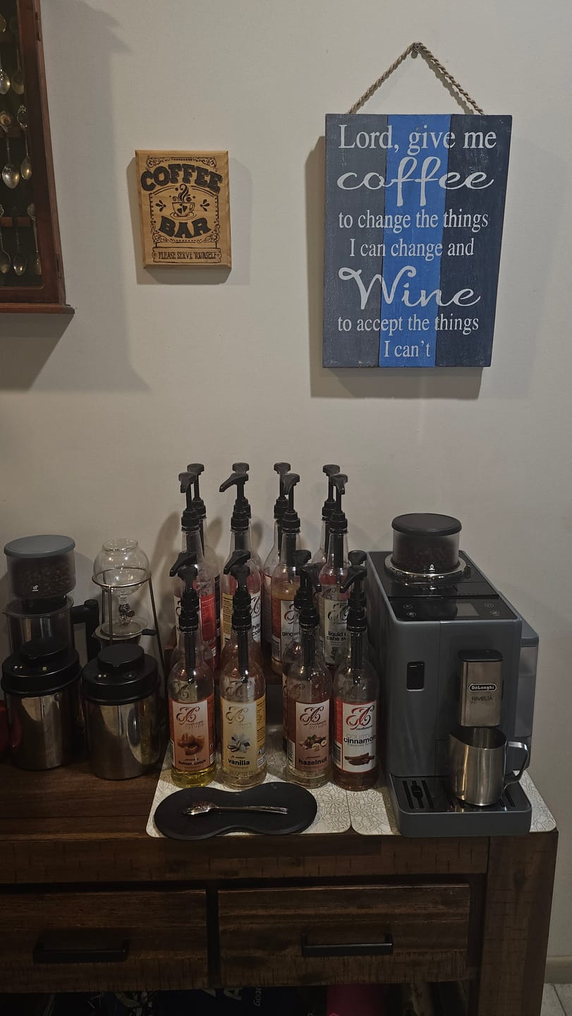 Customer photo review of Butterscotch Coffee Syrup
