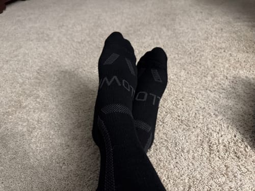 Customer photo review of Men's Alpaca Socks