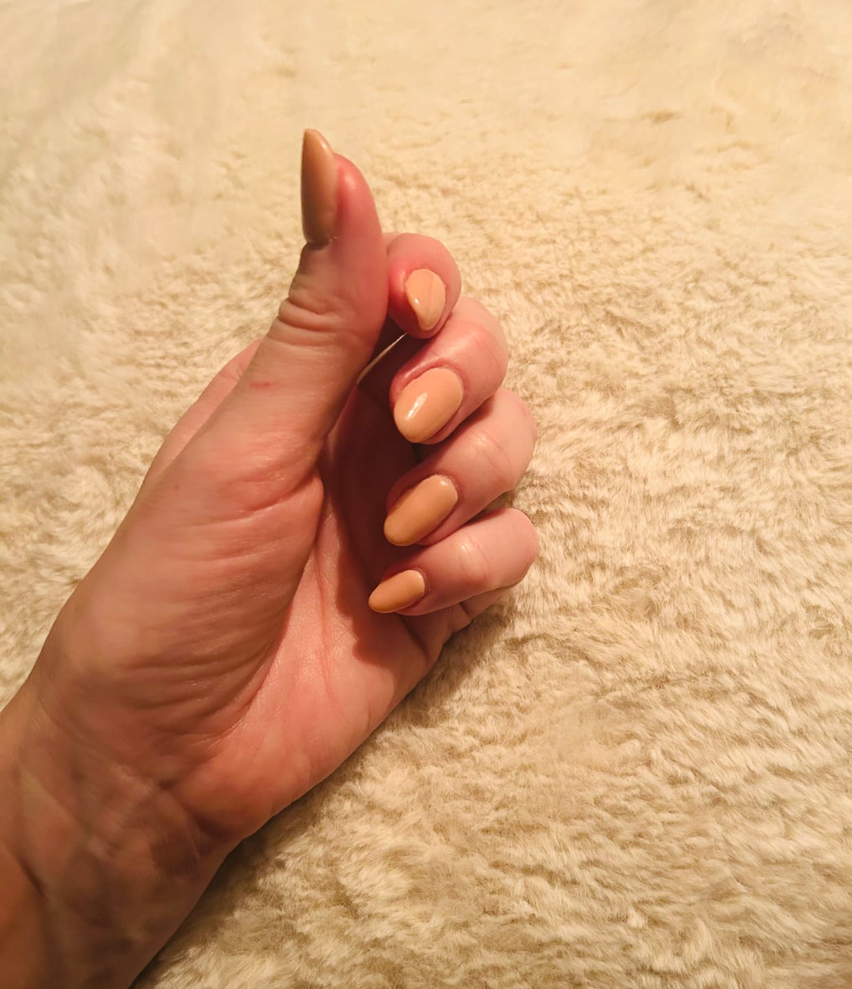 Customer photo review of Warm Nude Dipping Powder