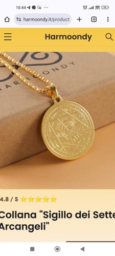 Customer photo review of Collana "Sigillo dei Sette Arcangeli"