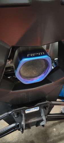 Customer photo review of RPM Can-Am X3 Stainless Replacement Colored Tip