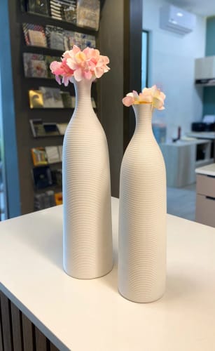 Customer photo review of Long Nordic White Vase (4 Sizes)