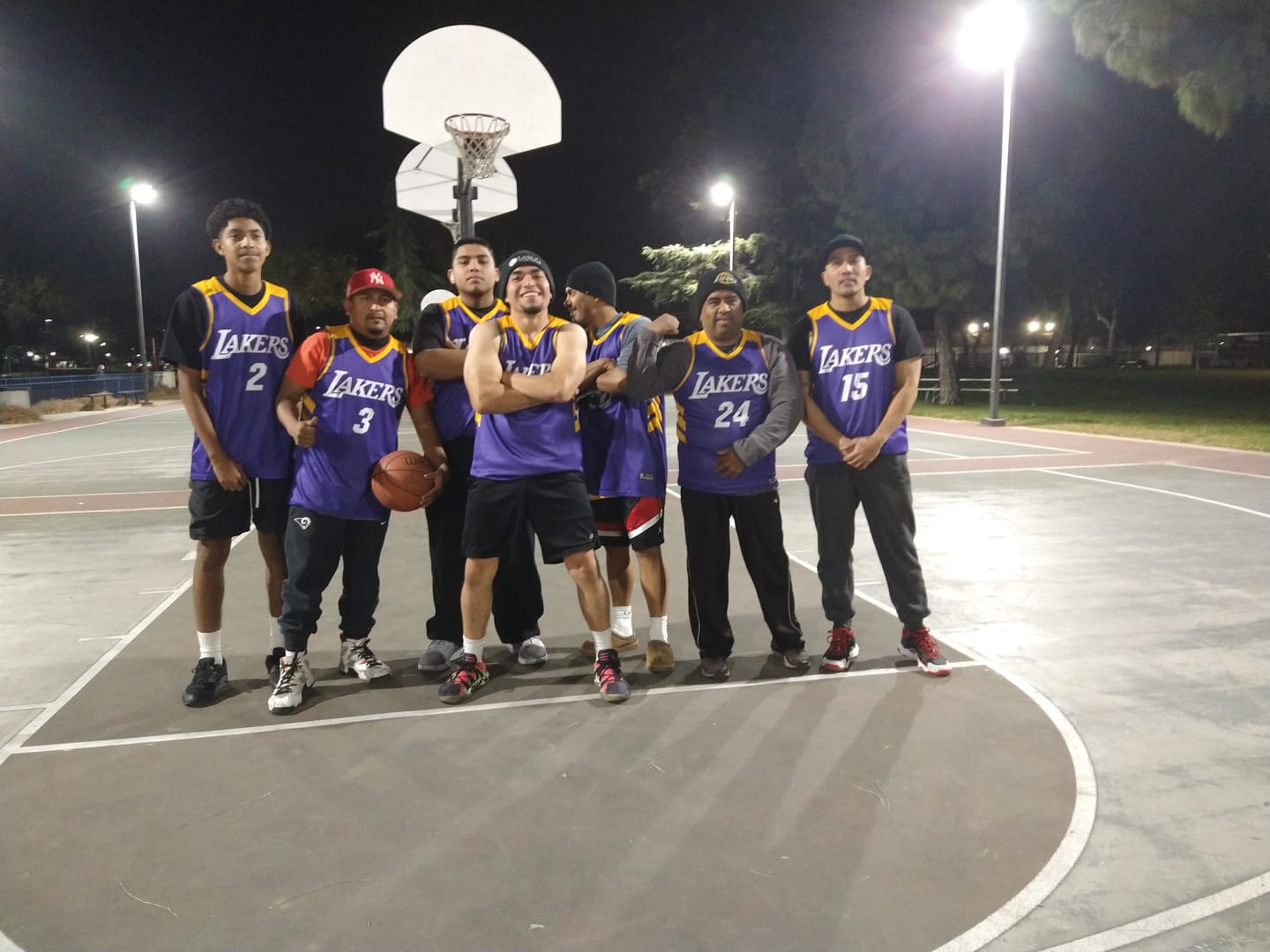 Customer photo review of Custom Purple Yellow Reversible Double Side Tops Basketball Jersey