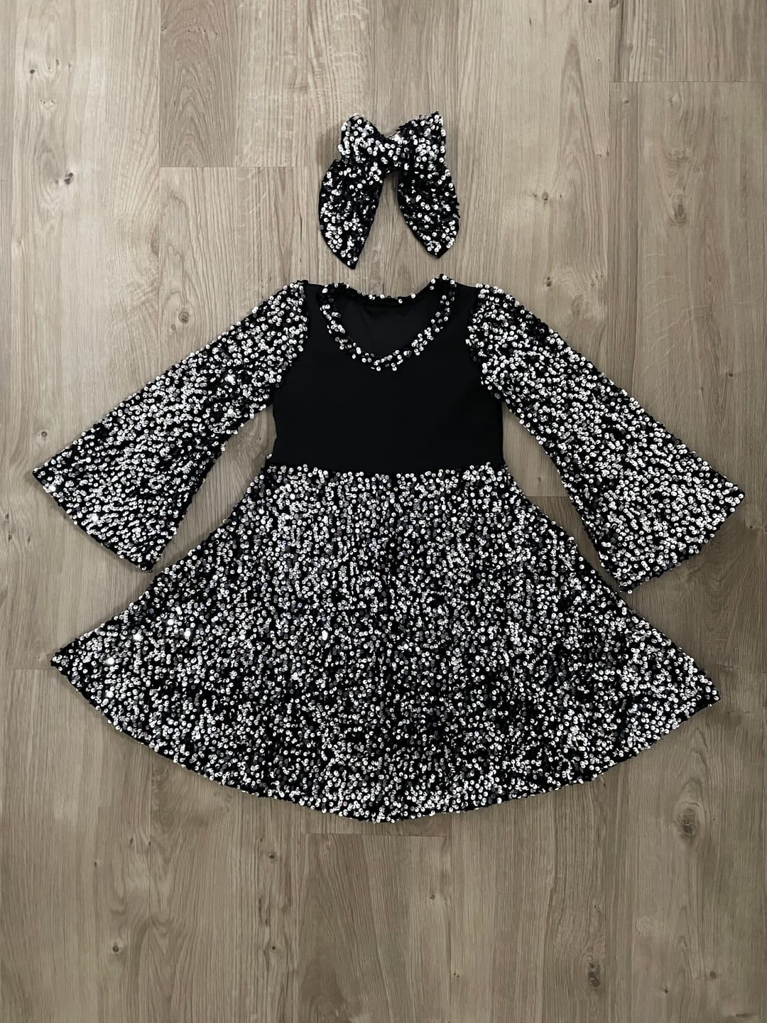 Customer photo review of Heavy Sequin Velvet Fabric