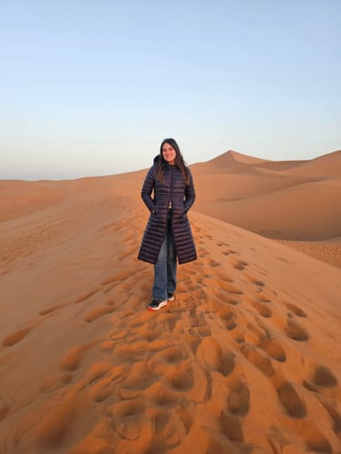 Customer photo review of Navy Maxi Duck Down Puffer Coat