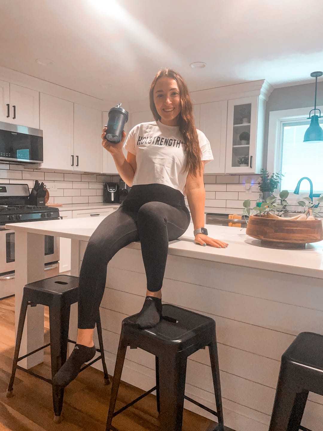 Customer photo review of Essential Crop Tee