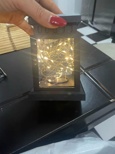 Customer photo review of Classic Outdoor Solar Lantern
