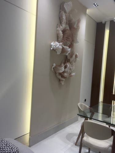 Customer photo review of Beyond The Obvious Fabric Wall Art 22H0019