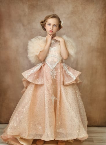 Customer photo review of Elegant Girl Trailing Beauty Pageant Princess Dress