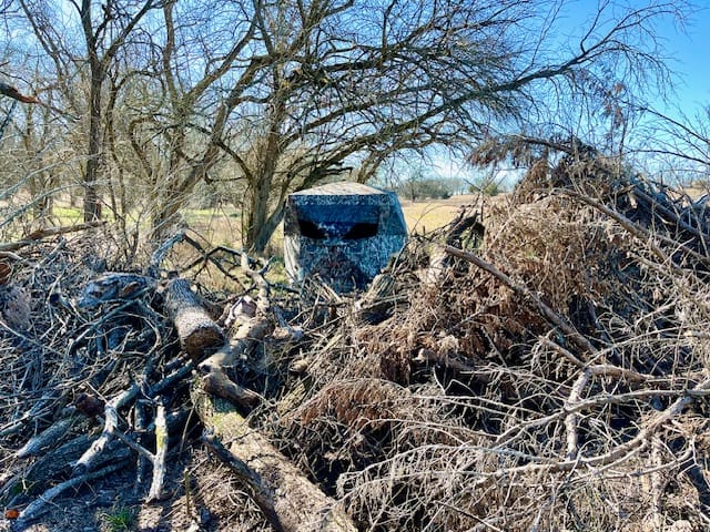 Customer photo review of OptiVue 360° Ultra-HD See-Through Hunting Blind with 90° Full-Access Door