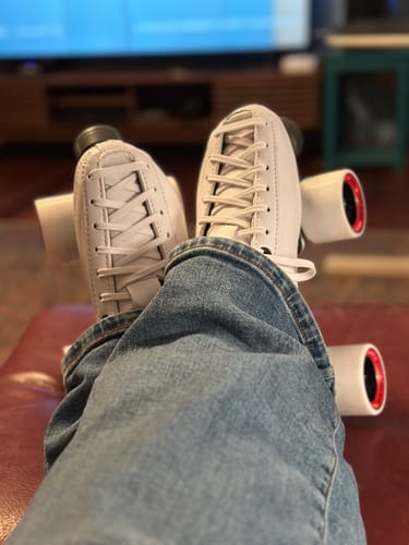 Customer photo review of Racer Roller Skate Tracer Derby Package - New cuff