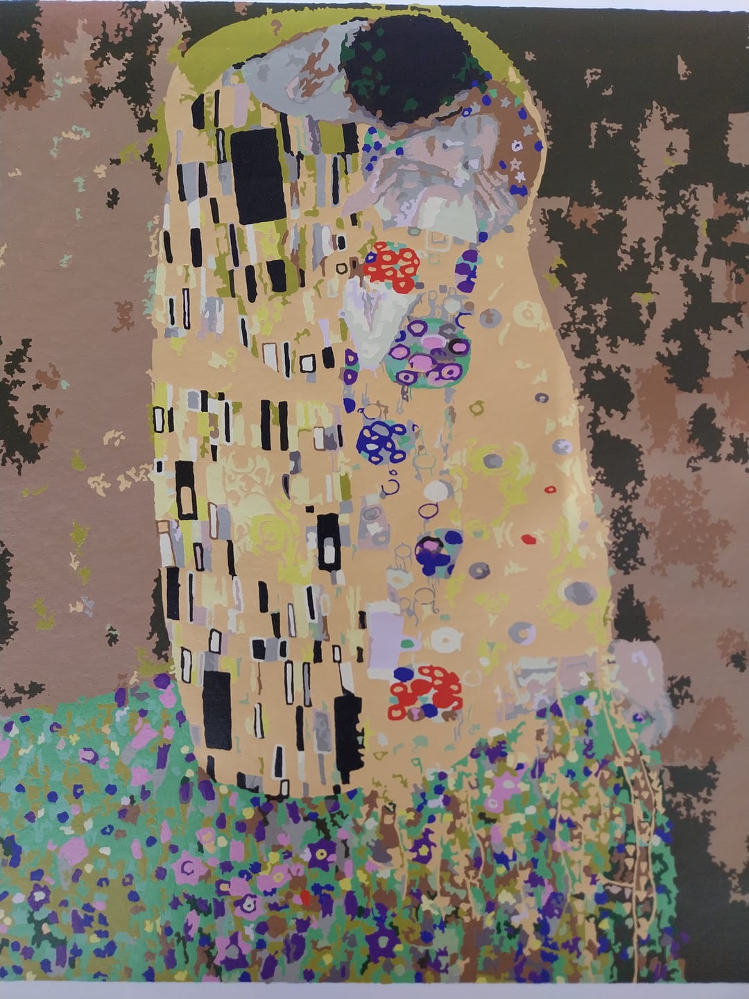 Customer photo review of Malen nach Zahlen - The Kiss - Gustav Klimt
