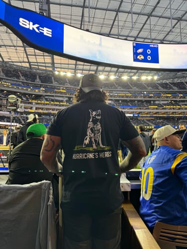 Customer photo review of Don't Run Shirt