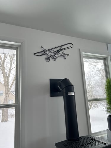 Customer photo review of Super Cub Metal Aircraft Wall Art - NCP0139