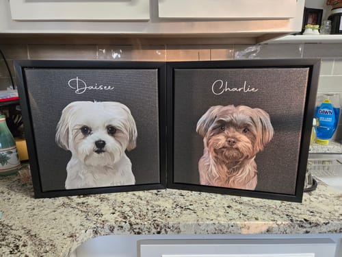 Customer photo review of Pet Art Canvas Wrap