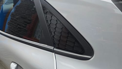 Customer photo review of Mk2 Puma Acrylic Rear Window Inserts (Pair)