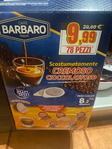 Customer photo review of Caffè Barbaro 70 Cialde + 8 Cremine