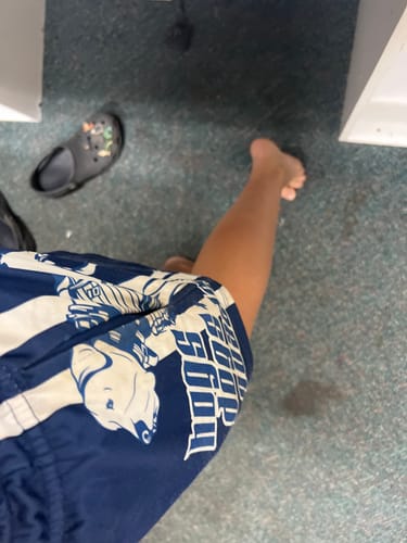 Customer photo review of 🔥NEW🔥 Footy Shorts - Pig Dog Light Blue Chequered