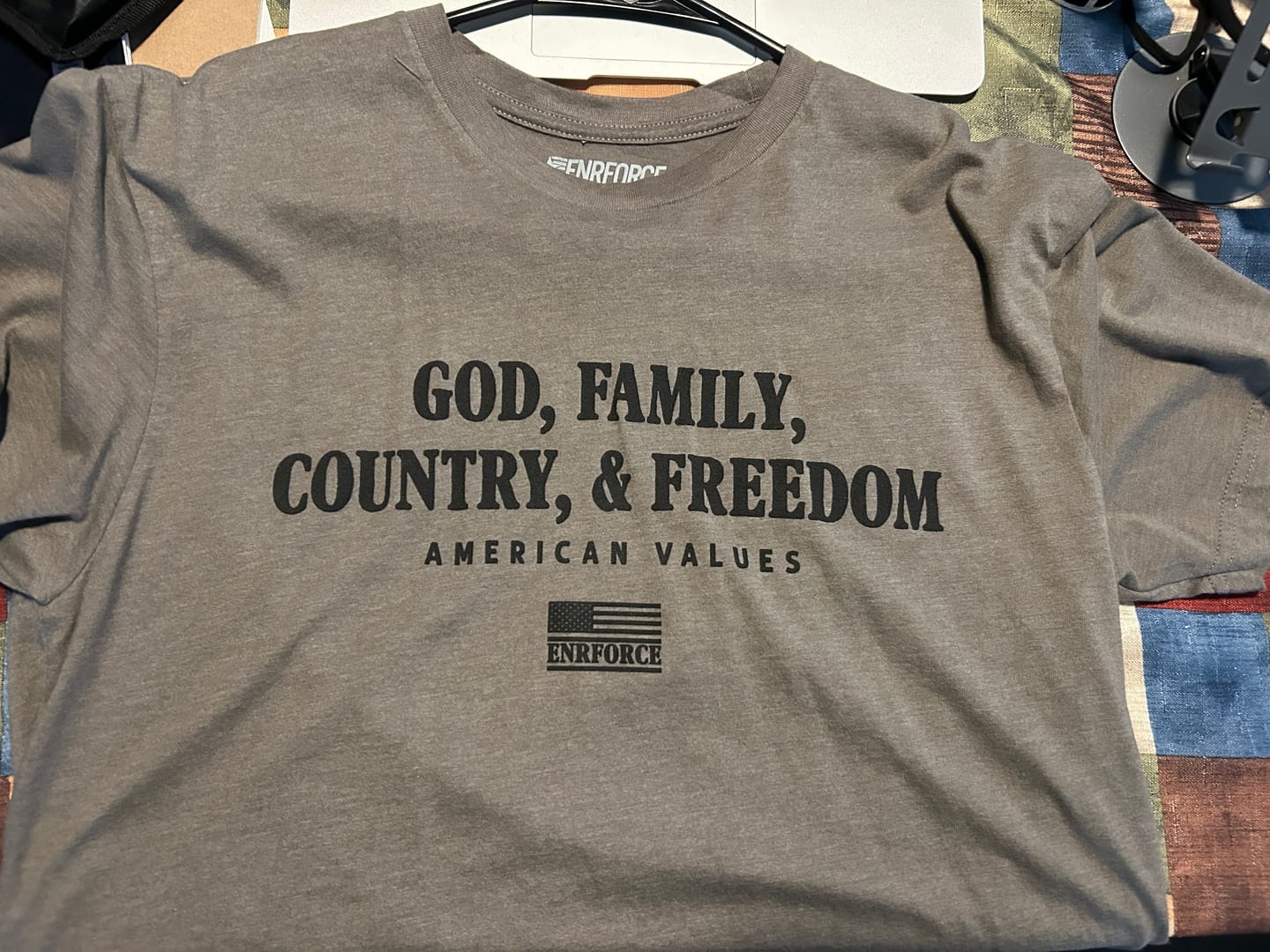 Customer photo review of American Values Tee