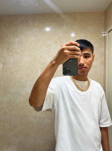 Customer photo review of Prong Link Chain (Gold) 13mm