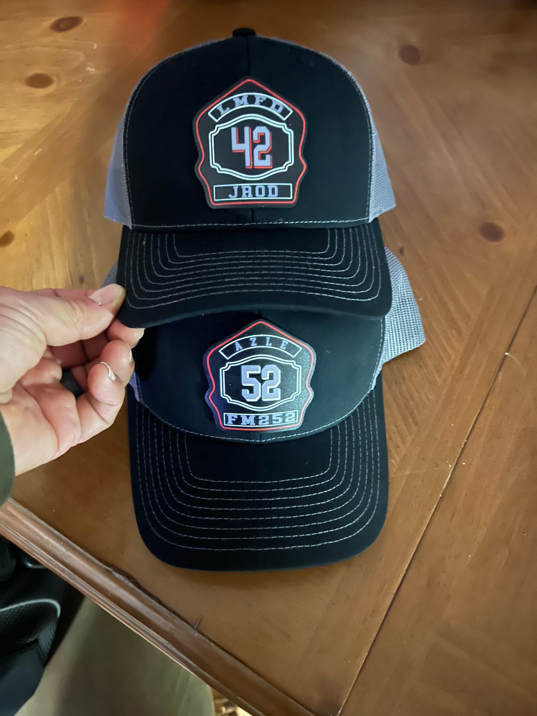 Customer photo review of Full Color Leather Shield Patch