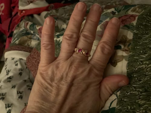 Customer photo review of Nobody Has It All Together Pink Band Ring