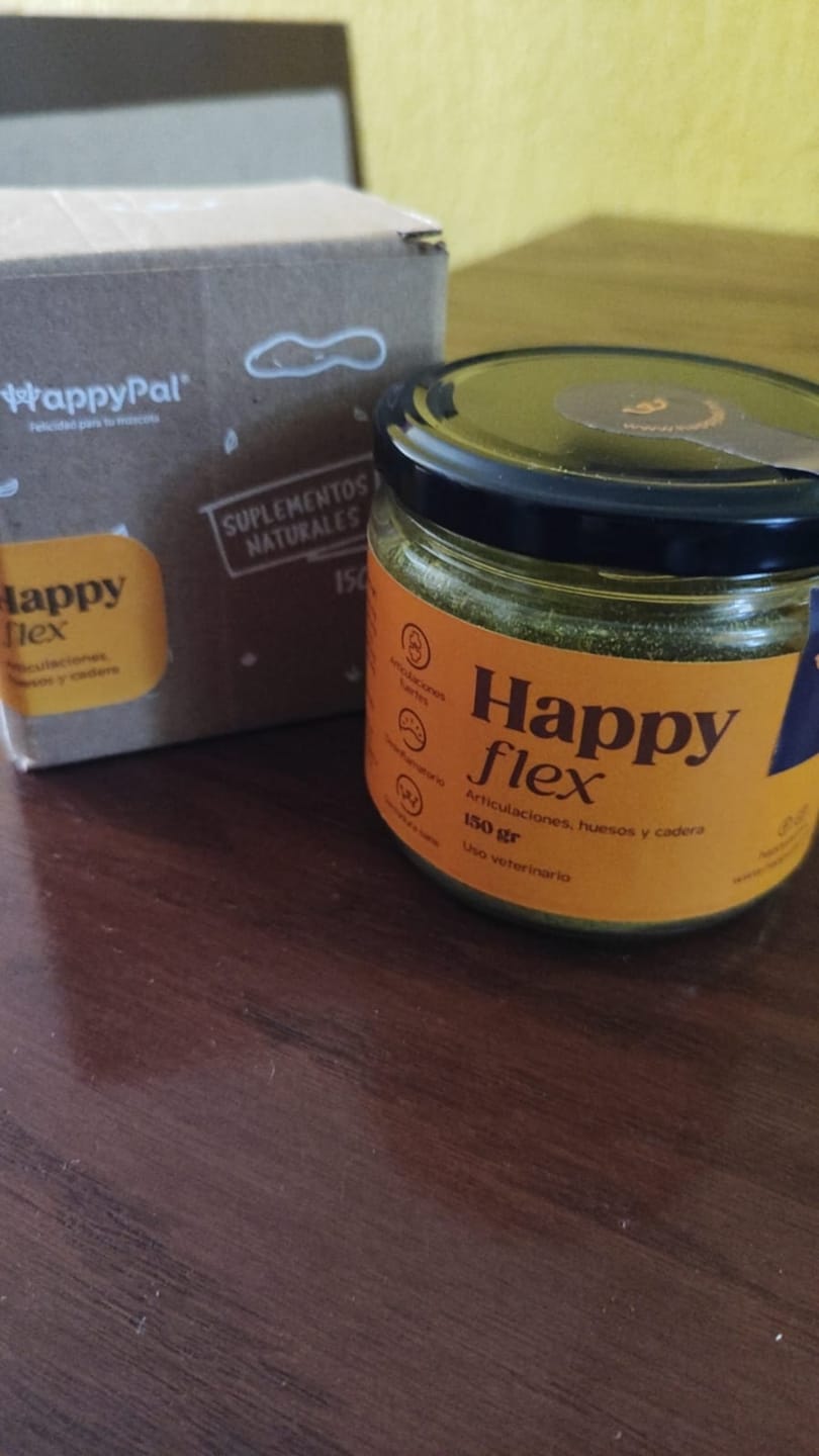 Customer photo review of Happy Flex I  Anti Inflamatorio Para Perros y Gatos. Articulaciones, huesos y cadera
