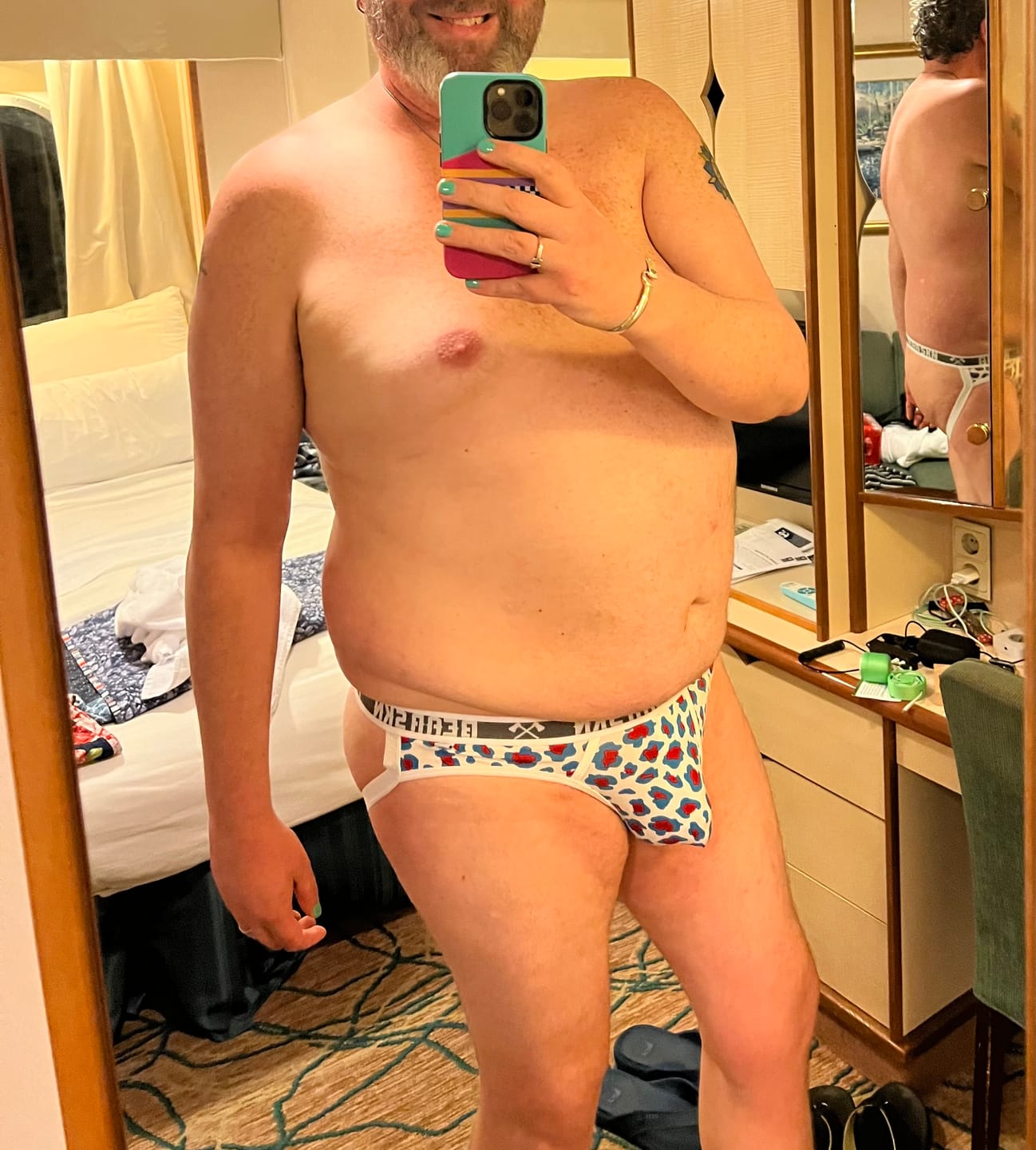 Customer photo review of Bear Skn Jock Strap - R&B Leopard