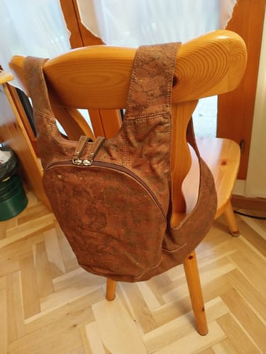 Customer photo review of Le sac à dos Suber en liège - Ergonomique et Antivol