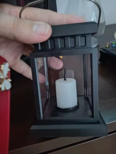 Customer photo review of Classic Outdoor Solar Lantern