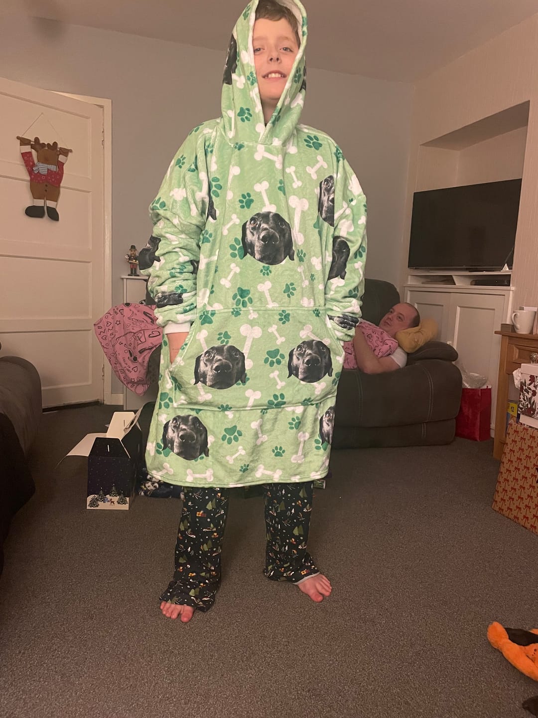 Customer photo review of Custom Dog Hoodie
