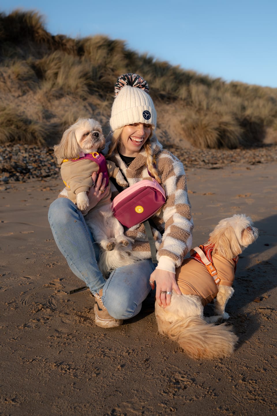 Customer photo review of Dog Walking Bum Bag with Magnetic Front Pocket - We're Jammin