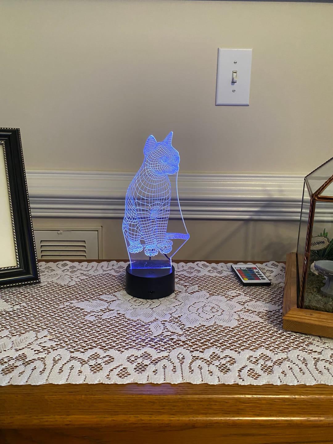 Customer photo review of Cat - Animal - 3D Optical Illusion Lamp