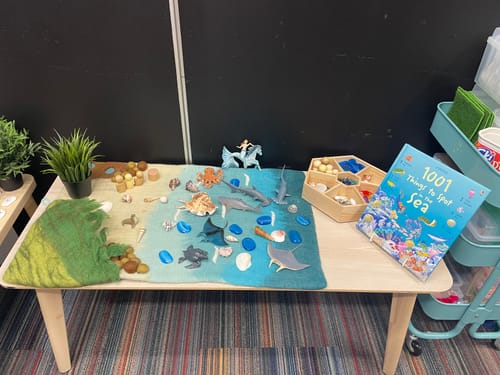 Customer photo review of Large Sea and Rockpool Play Mat Playscape
