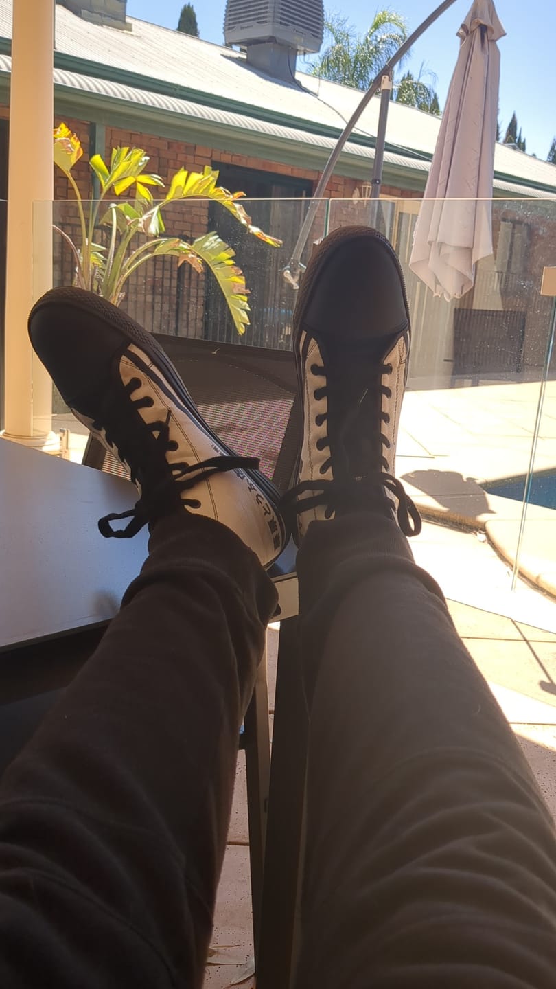 Customer photo review of HTXJPN Fuji2 High Top Sneakers