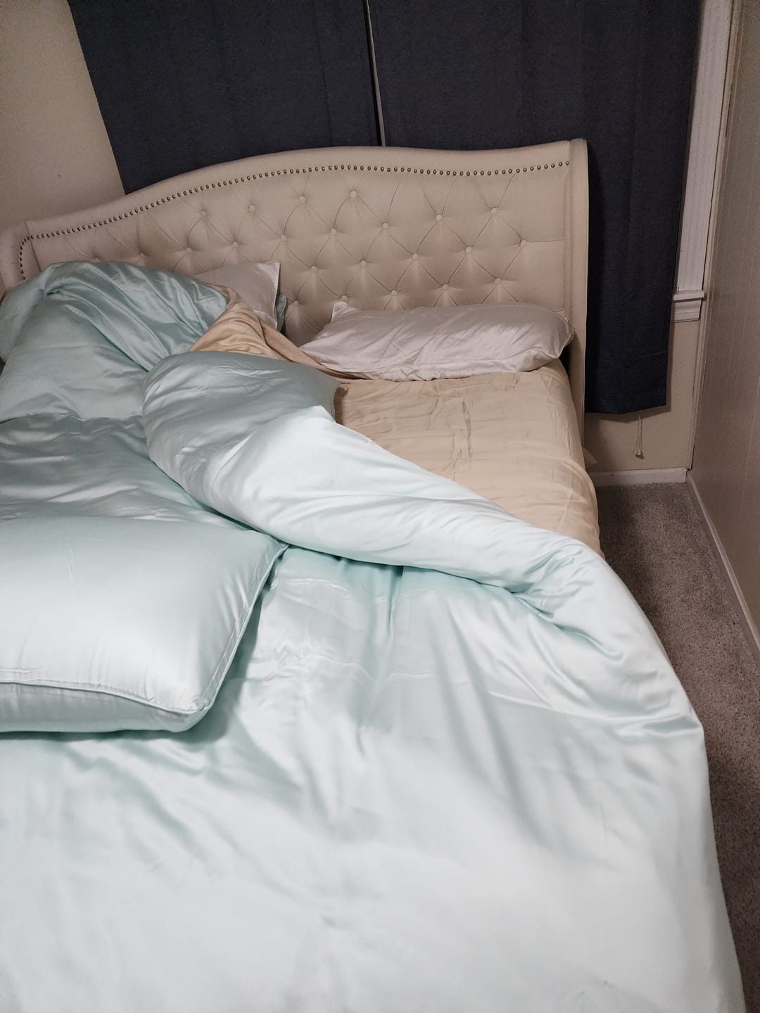 Customer photo review of BRISA Over-Sized Eucalyptus Bedding Set