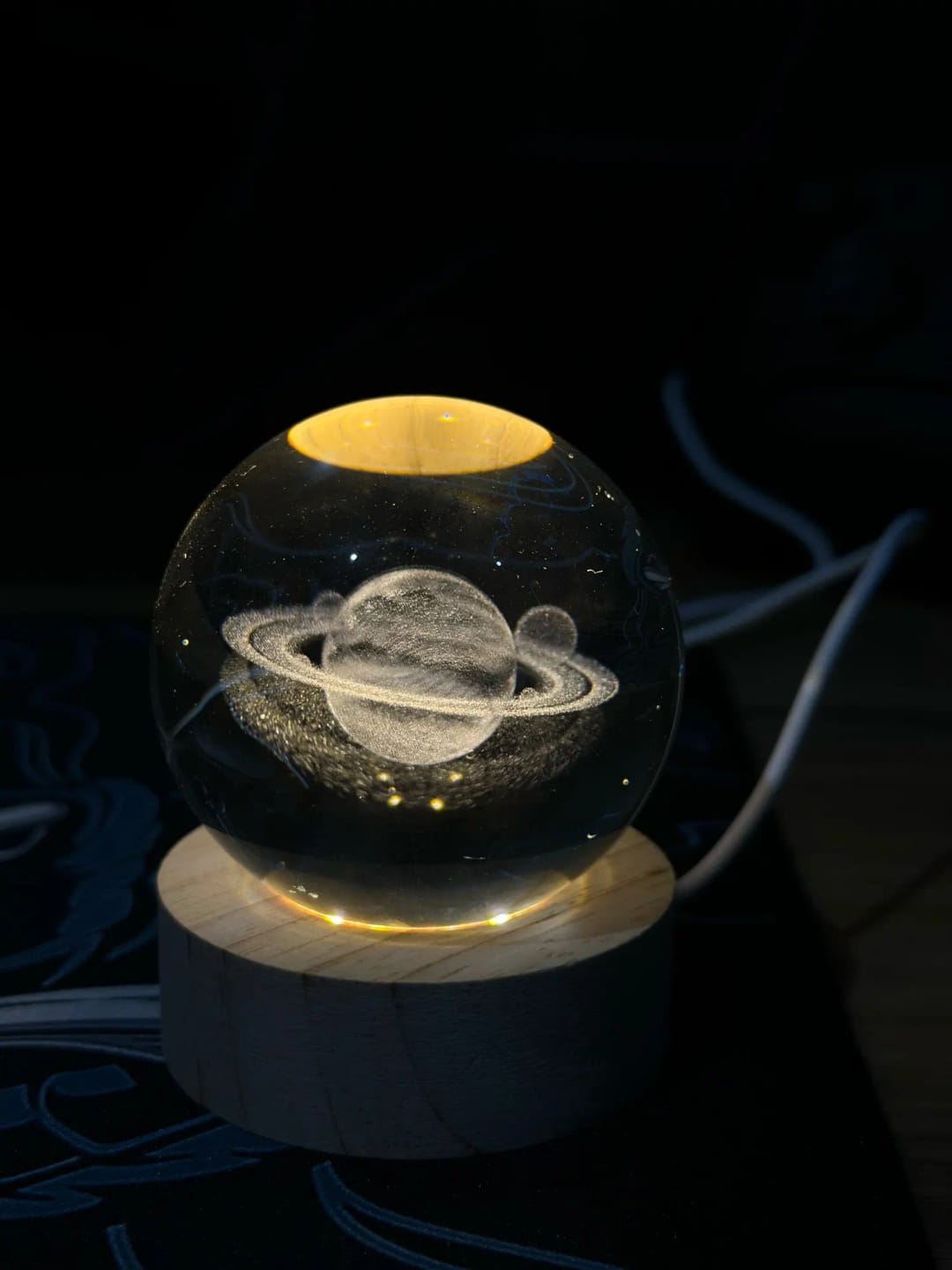Customer photo review of Crystal Space Lamp