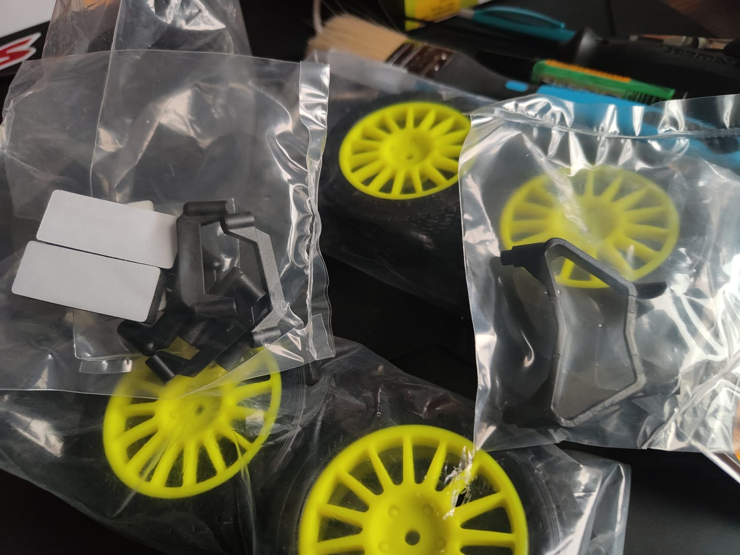 Customer photo review of Modified Shell Retaining Struts For XTS-F10 RC Rally Car
