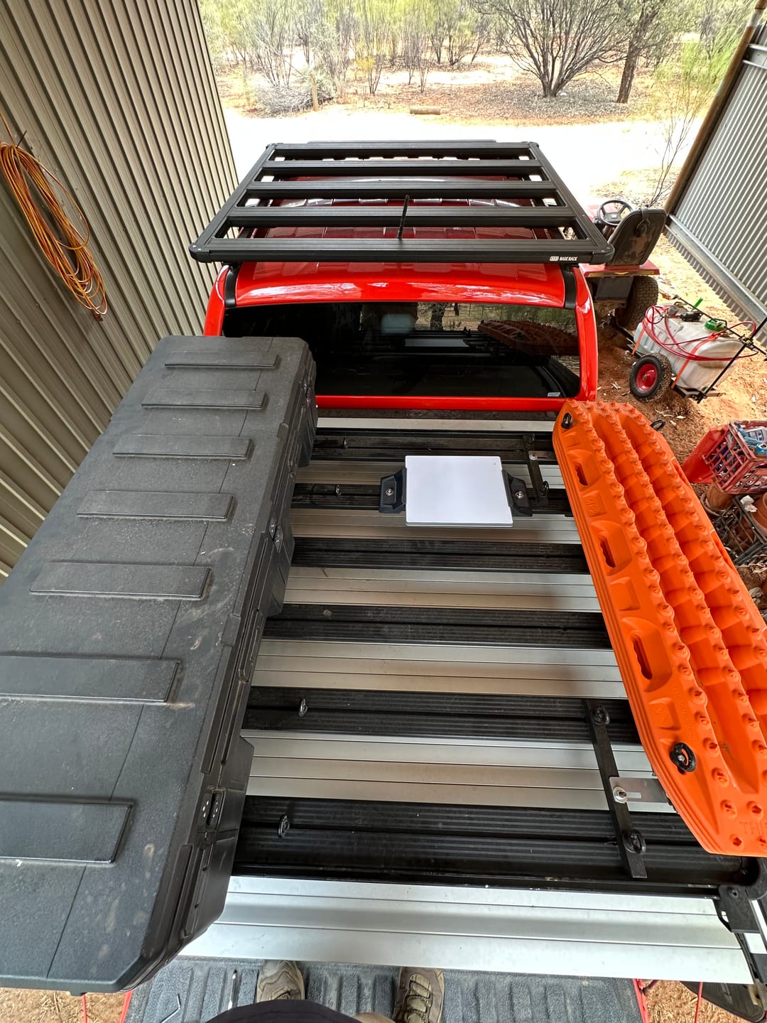 Customer photo review of Starlink Mini Roof Rack Mount