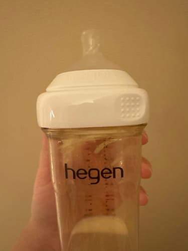 Customer photo review of Hegen Infant Bottle Set (suitable for 3 to 6 months)
