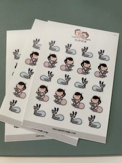 Customer photo review of Elliptical Planner Stickers