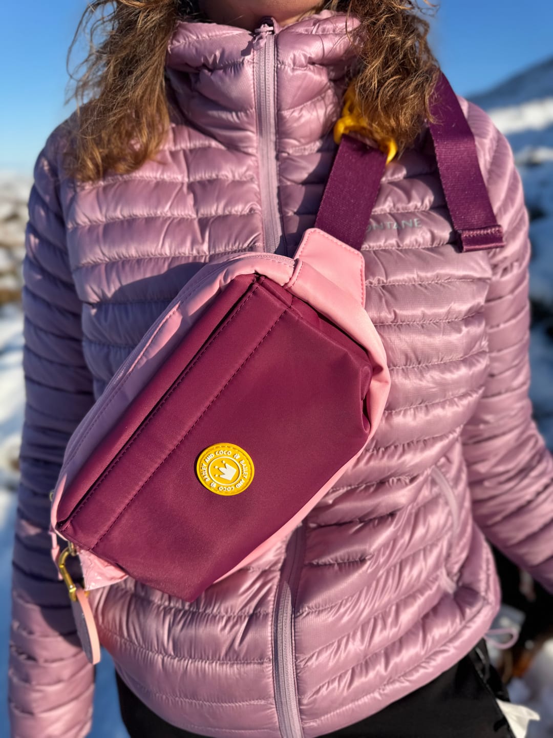 Customer photo review of Magnetic Snap Dog Walking Bum Bag - We're Jammin'