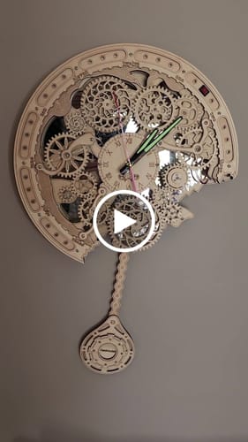 Customer video review of Gear Clock 3D Wooden Puzzle