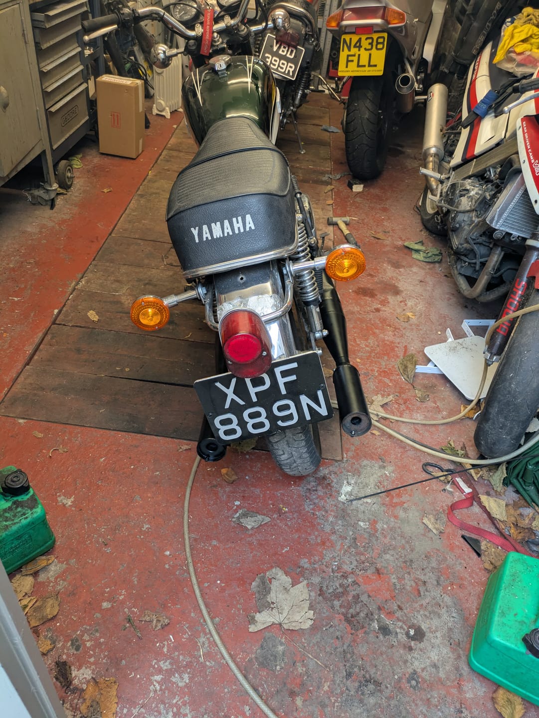 Customer photo review of Classic Metal Pressed 7.5 × 6 Motorbike Number Plate