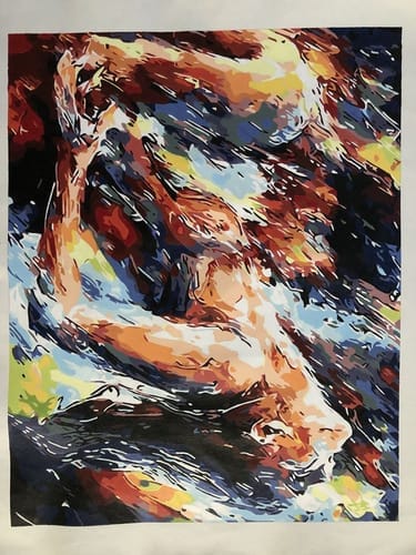 Customer photo review of Two Lovers | Paint by Numbers