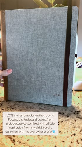 Customer photo review of Magic Keyboard Case | Leather Bound